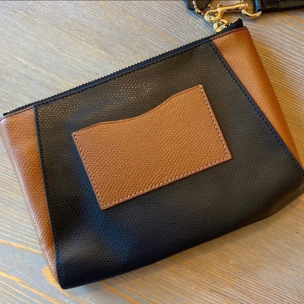 Coach colorblock wristlet.  100% authentic. Measures 8 1/2” x 5 3/4”. - Picture 2 of 3
